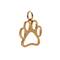12 Pack: Charmalong™ 14K Gold-Plated Paw Charm by Bead Landing™
